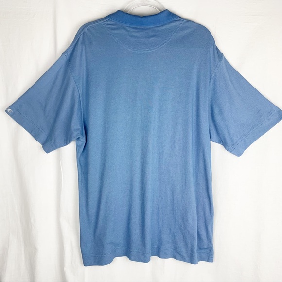 CUTTER & BUCK CB DryTec Blue Golf Polo Shirt Torrey Pines size L - Picture 2 of 9